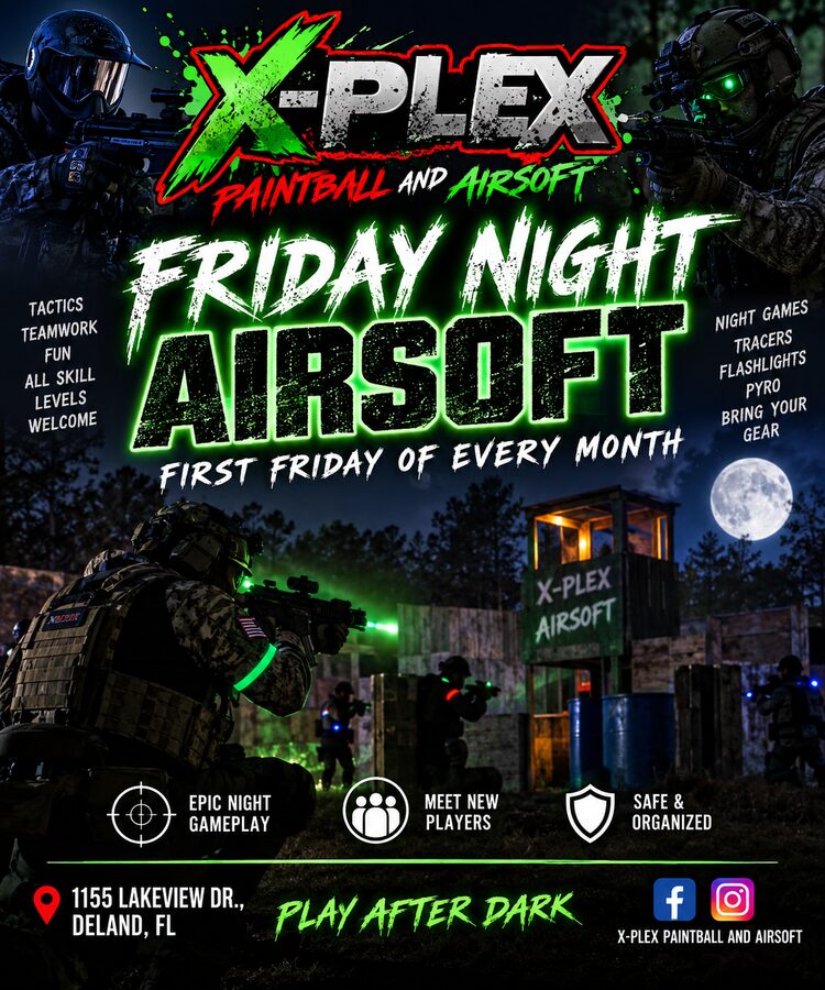 Friday Night Airsoft event at XPlex
